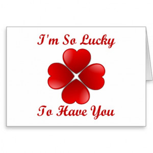 So Lucky To Have You (Ver. #2) Greeting Cards