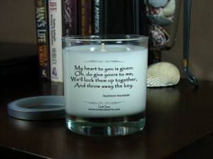 Candle Quotes, Funny Inspirational Quotes – My Heart To You Is Given ...
