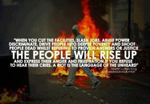 Unfairness Will Make The People Rise Up