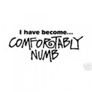 have become...COMFORTABLY NUMB vinyl sticker