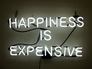 neon neon signs signs lights colorful happiness is expensive neon sign