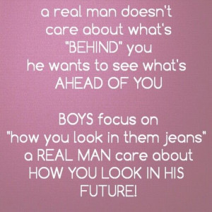 The difference between men and boys