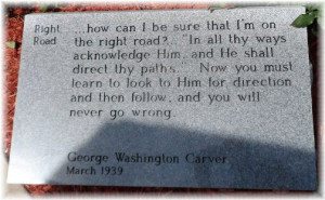 of many inspiring quotes we read last week at the George Washington ...