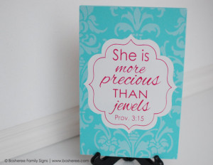 Bible Verse Quote Sign - Painted Plaque Customized with colors of your ...