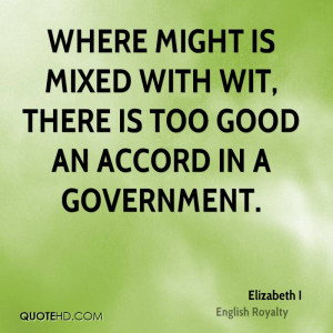 Elizabeth I Government Quotes