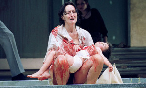 Jonathan Cake and Fiona Shaw in Euripides's Medea at Queen's theatre ...