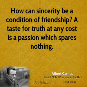 How can sincerity be a condition of friendship? A taste for truth at ...