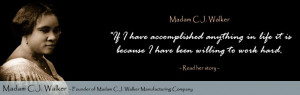 Women in History Madam C.J. Walker