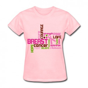 breast cancer word cloud T-Shirt