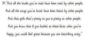 Quotes From Perks of Being a Wallflower