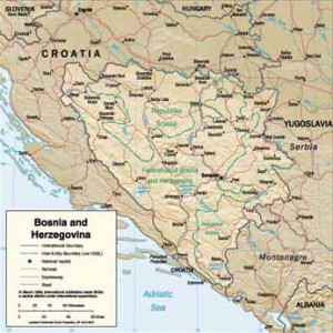 map of bosnia and herzegovina 1992 1995 200000 deaths bosnia