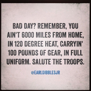 You do not know what a bad day is!