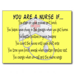 Funny Nurse Sayings Postcard