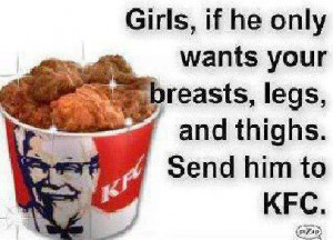 Funny Kentucky Fried Chicken facebook status update