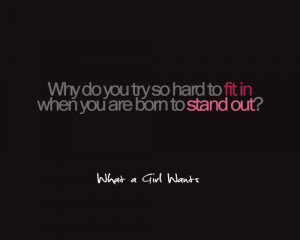 Why Do You Try So Hard To Fit In