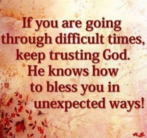 Keep trusting God