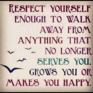 self respect is a game changer