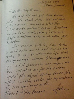 Johnny Cash to June Carter. 26 years into their marriage.