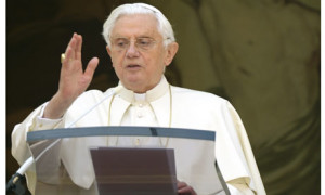 Pope Benedict XVI blesses