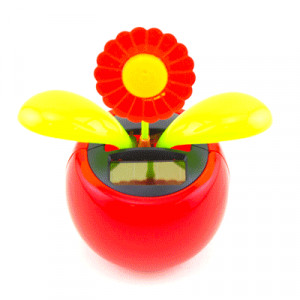 Solar Powered Dancing Flip Flap Toy Flower Bug Animal Bobble Plant Pot ...