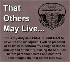 That others may live...Air Force Pararescue