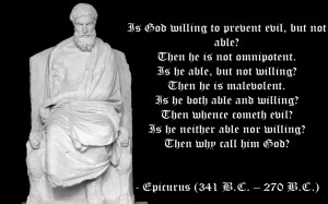 Religious Epicurus quotes statement text statue wallpaper background