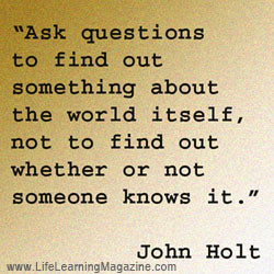 ... trusted, respected, safe, valued, and welcomed.” ~ John Holt