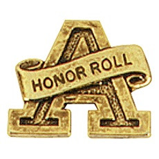 Honor Roll Award Pin – Gold-tone A