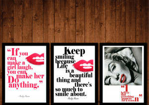 Amazon.com: WHITE Marilyn Monroe Wall Decal Decor Quote I Believe ...