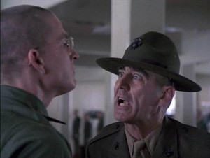 Full Metal Jacket - Marine Gunnery Sergeant Hartman Screams at Recruit