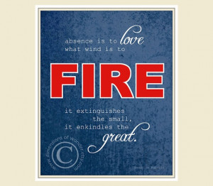 ... fire - firemen - fireman - absence - red - blue - Roger de Rabutin