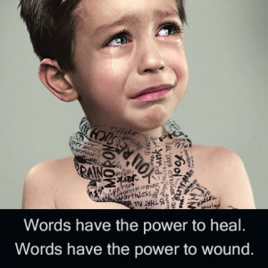 ... abusive words that have the tendency to leave the child depressed or