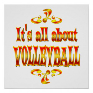 Volleyball Sayings Posters