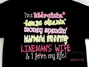 Lineman's Wife Occupation can be changed by AshleysCustomApparel, $23 ...