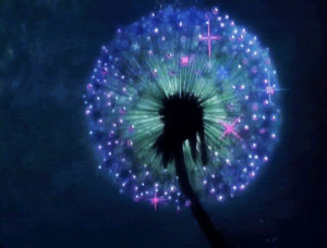 gif Glitter flower enchanted nature Magic garden sparkle dandelion ...