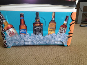 Sae Fraternity Cooler Alcohol photo transfer