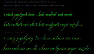 Elvish Tattoo Quotes As it is a sindarin quote,