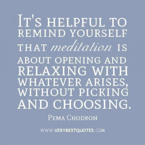 Meditation quotes it is helpful