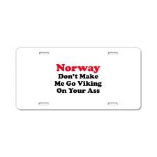 Norway Viking Aluminum License Plate for