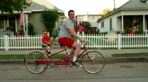 ... ride on a tandem bicycle for 