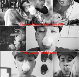 Anthony R Baeza Smoking Weed