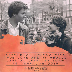 just love that quote, the fault in our stars. hazel grace and augustus ...