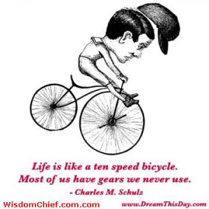 Life Is Like A Bicycle Funny Cute Quote