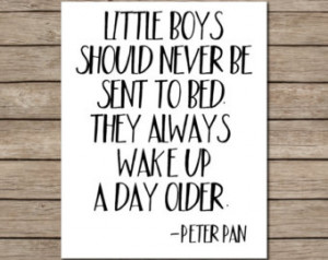 Older - INSTANT DOWNLOAD Printable - Peter Pan Quote - Peter Pan print