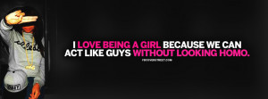 Love Being A Girl Quote Picture