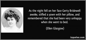 As the night fell on her face Gerty Bridewell awoke, stifled a yawn ...