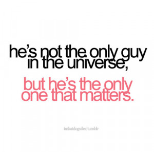 cute, guy, love, matters, only, quote, sayings, words