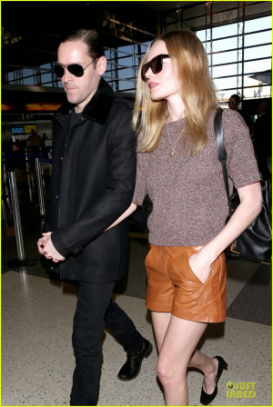 Kate Bosworth and her husband Michael Polish jetting out of LAX ...