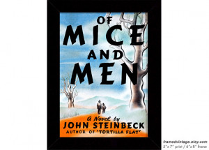 Of Mice And Men Framed Print, John Steinbeck Framed Art, Ross ...