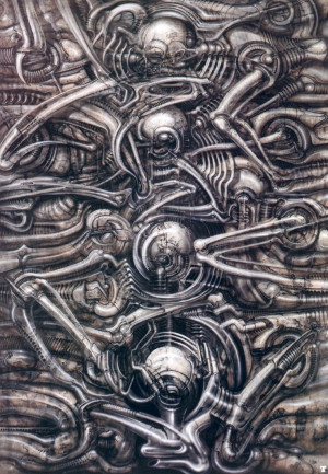 Biomechanical Landscape I by H. R. Giger